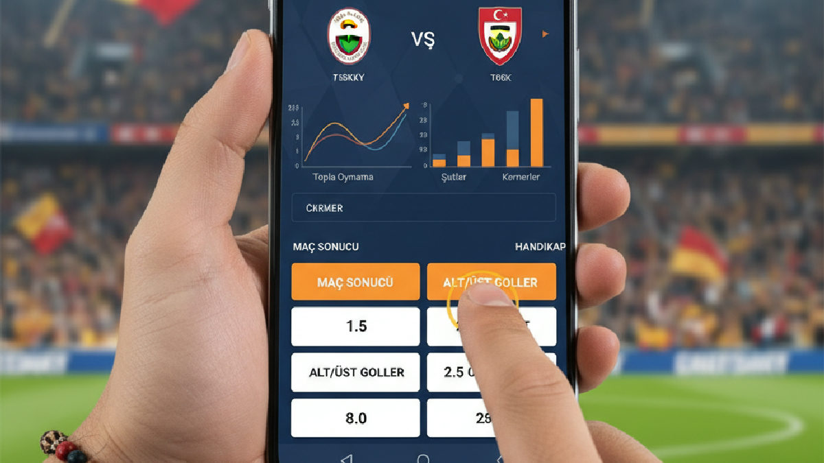 Mobilbahis handikap bahisleri için mobil uygulama ekran görüntüsü.
